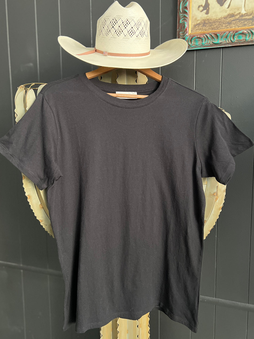 Zenana Cotton Boyfriend Round Neck Basic Tee