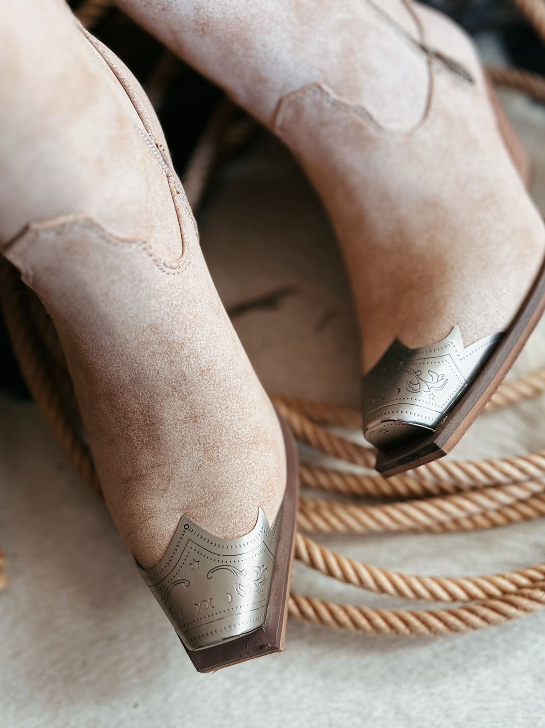 Jimi Nude Booties | gussieduponline