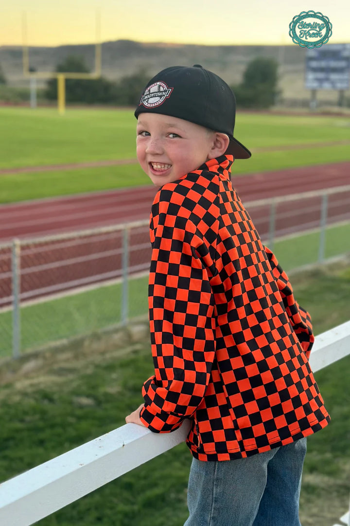 KIDS SK Orange & Black Pep Rally Pullover