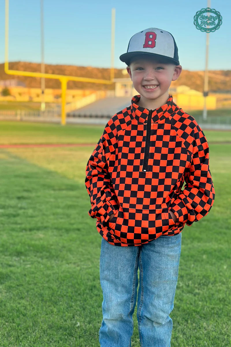 KIDS SK Orange & Black Pep Rally Pullover