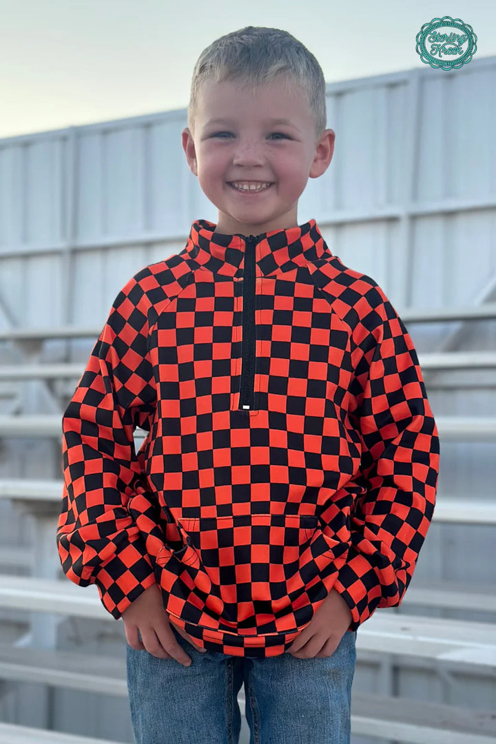 KIDS SK Orange & Black Pep Rally Pullover