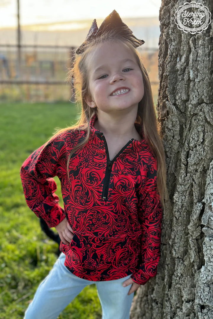 KIDS SK Red & Black Tailgate Party Pullover