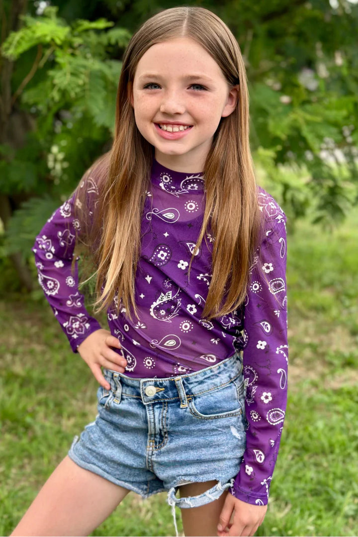KIDS Sterling Kreek Bandana Babe Purple Mesh
