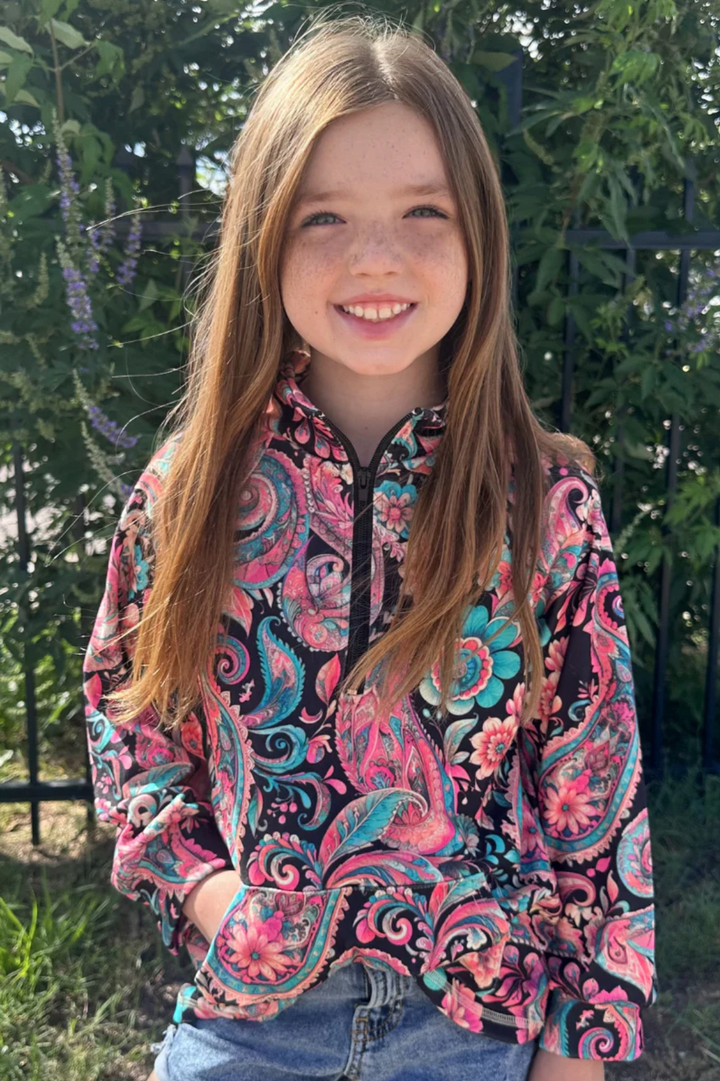 KIDS Sterling Kreek Midnight Bloom Pullover