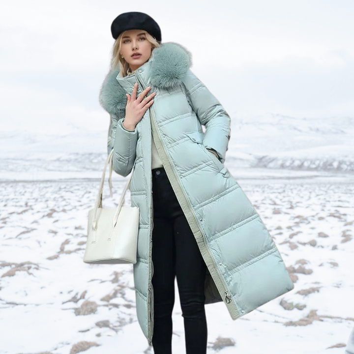 Lucia | Designer Winter Parka With Fur Hood