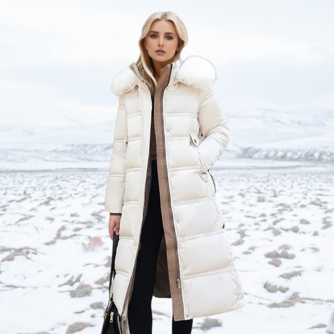 Lucia | Designer Winter Parka With Fur Hood