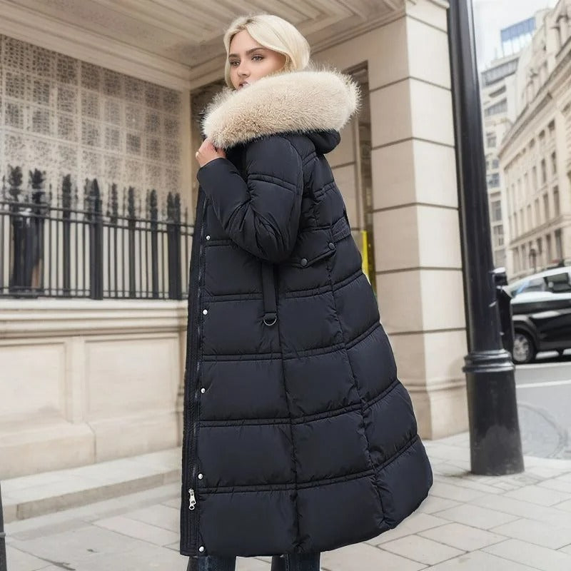 Lucia | Designer Winter Parka With Fur Hood