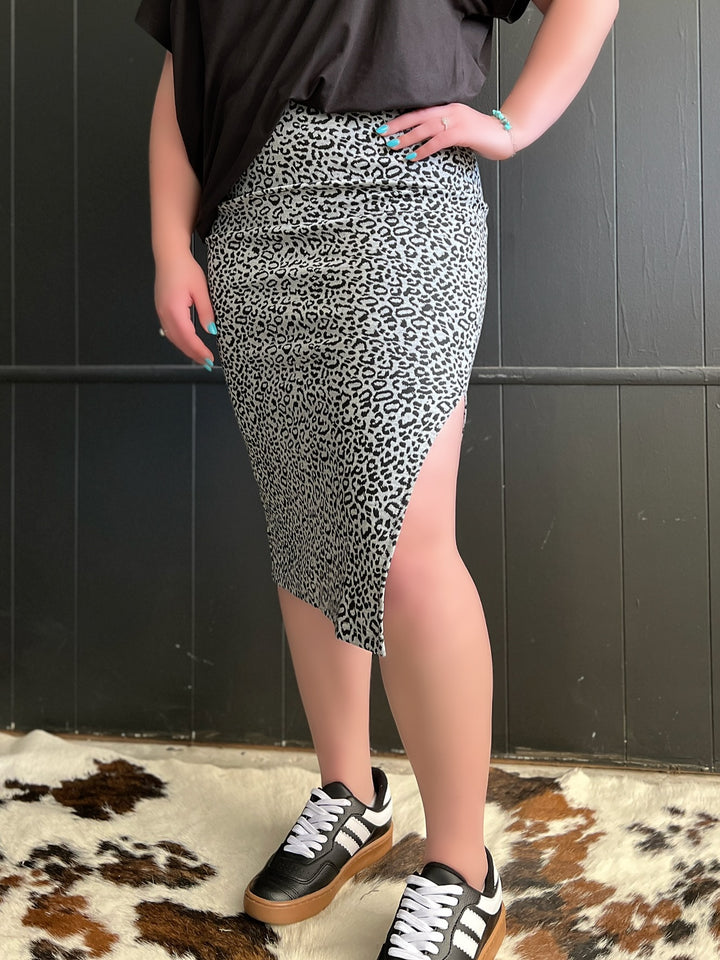 Leopard Midi Skirt - 2 Colors*