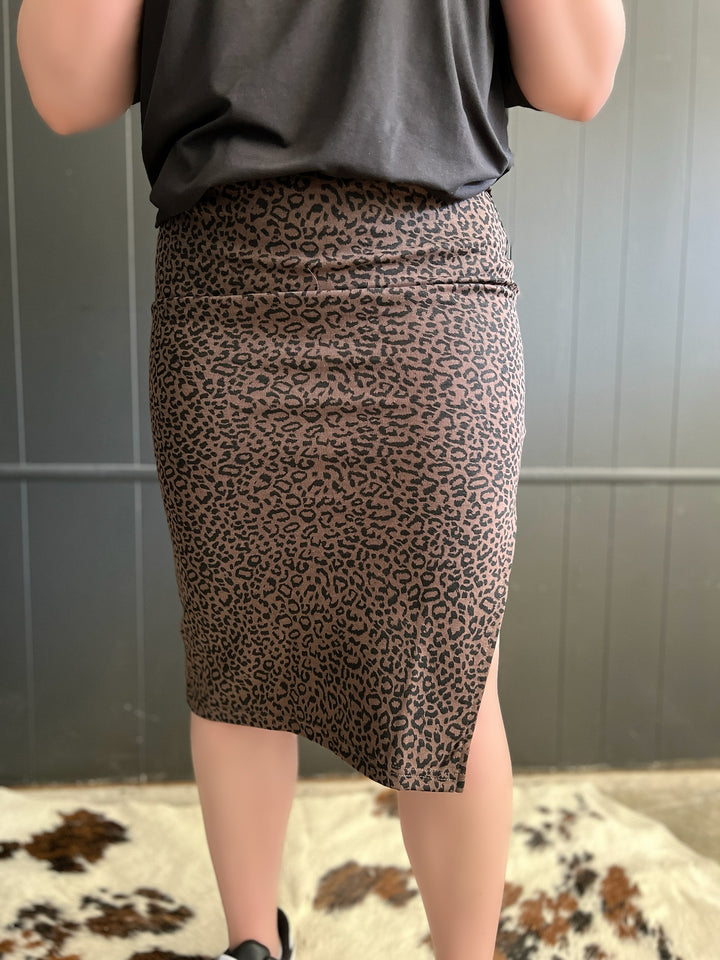 Leopard Midi Skirt - 2 Colors*