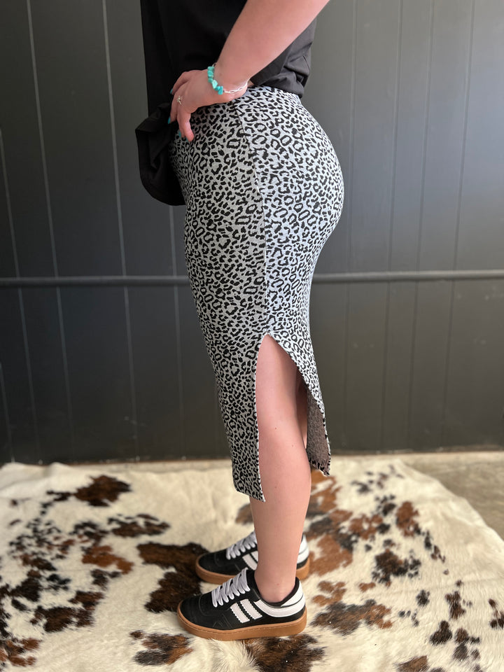 Leopard Midi Skirt - 2 Colors*