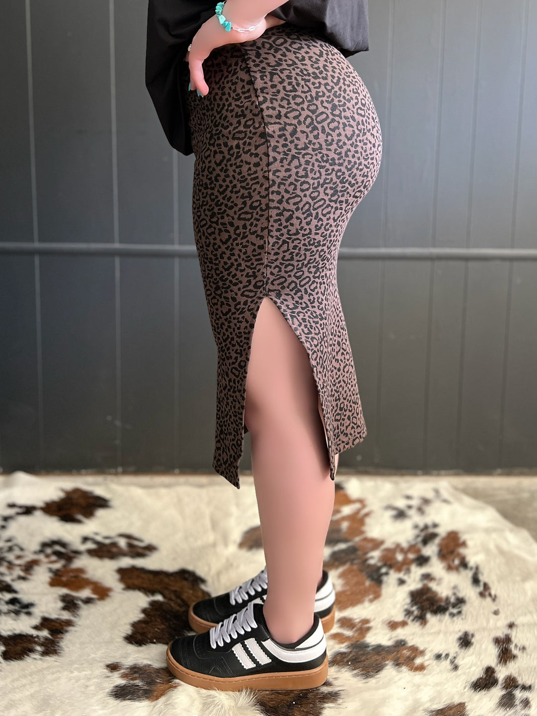 Leopard Midi Skirt - 2 Colors*