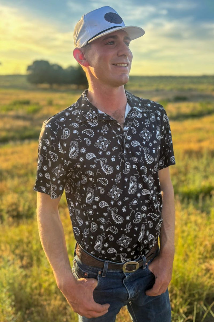 MENS Sterling Kreek Bandana Country Polo