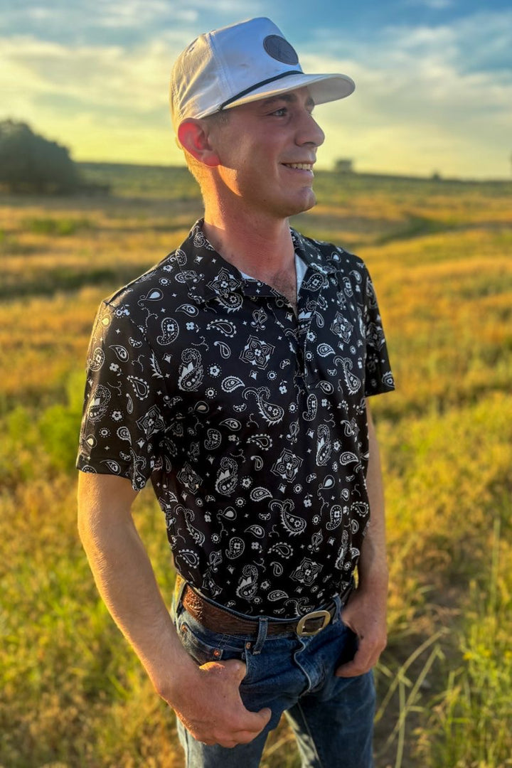 MENS Sterling Kreek Bandana Country Polo