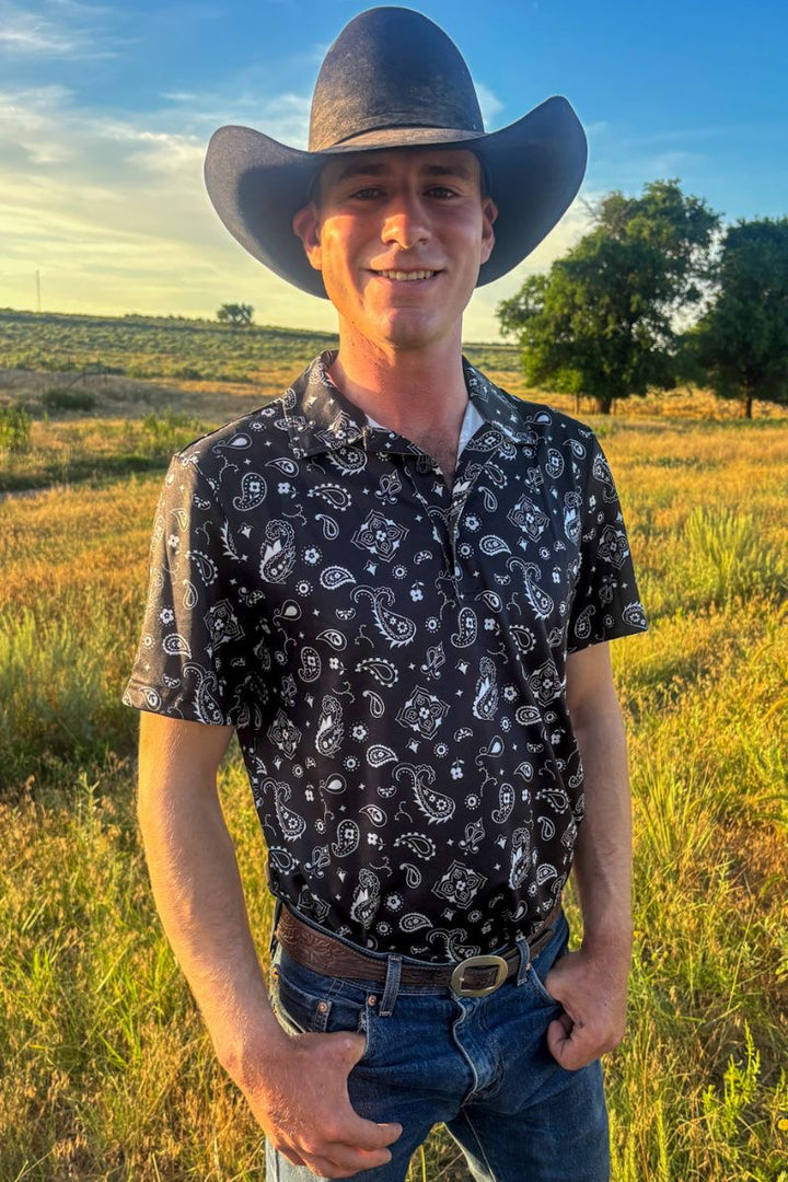 MENS Sterling Kreek Bandana Country Polo