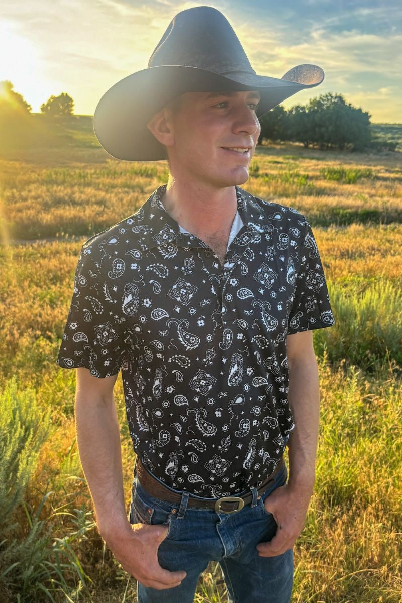 MENS Sterling Kreek Bandana Country Polo