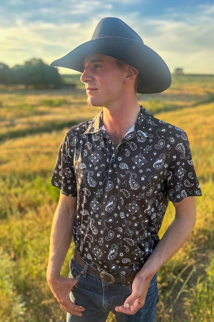 MENS Sterling Kreek Bandana Country Polo