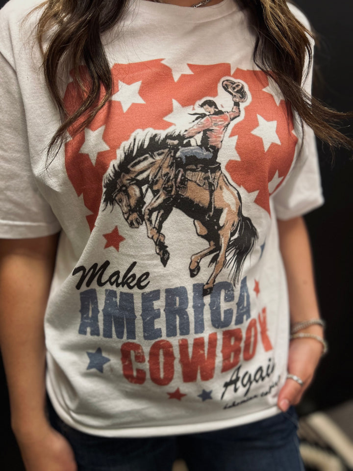 Make America Cowboy Again Bronc Graphic Tee*