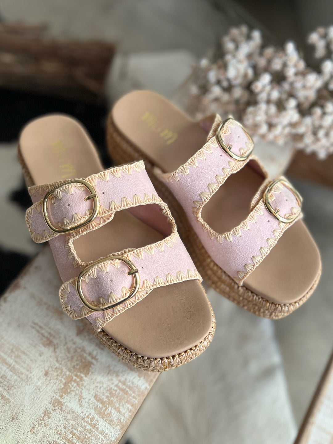Miim Heidi Pink Platform Sandals*