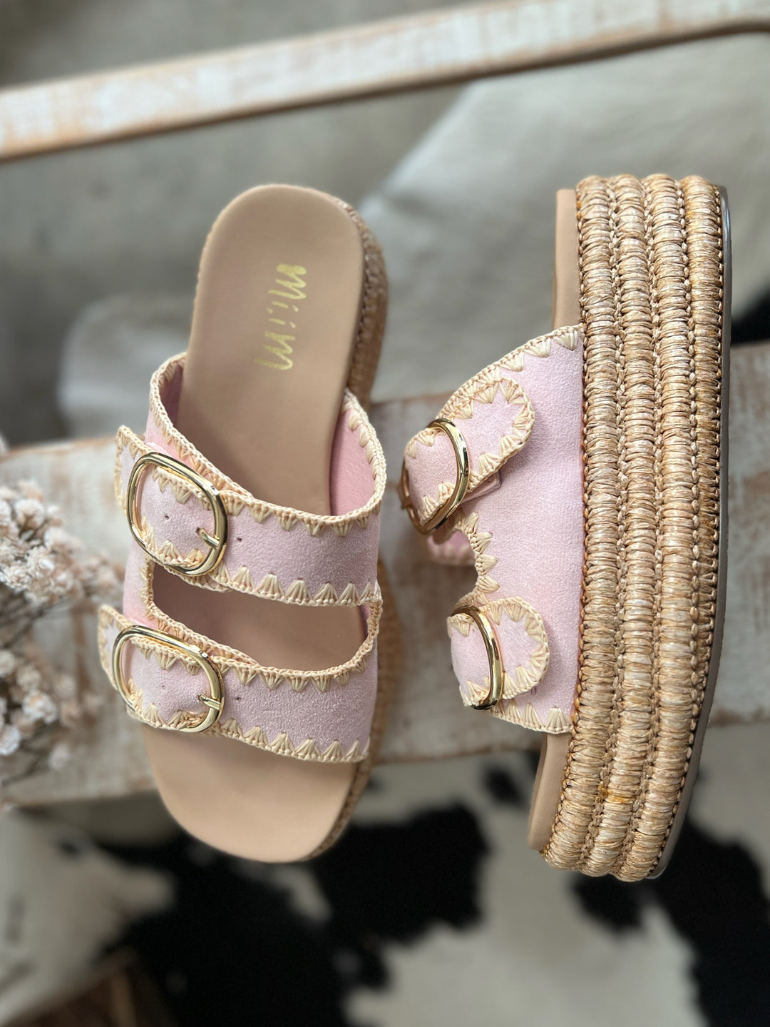 Miim Heidi Pink Platform Sandals*