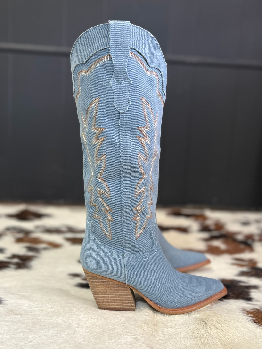 Miim Indigo Denim Boots