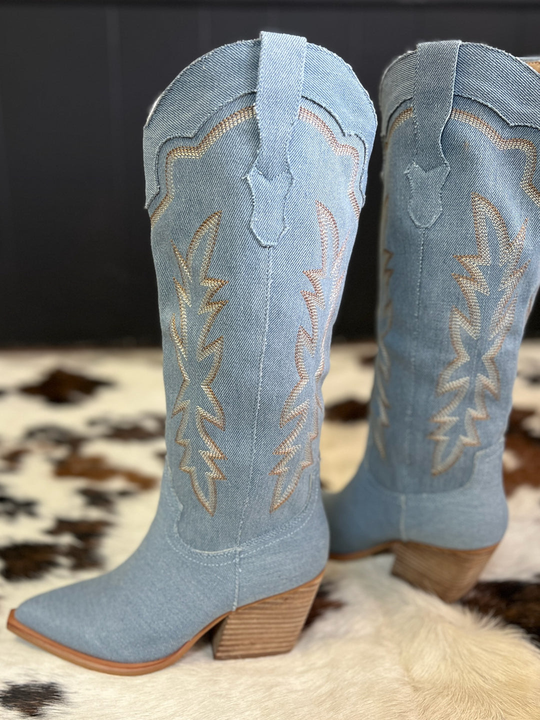 Miim Indigo Denim Boots