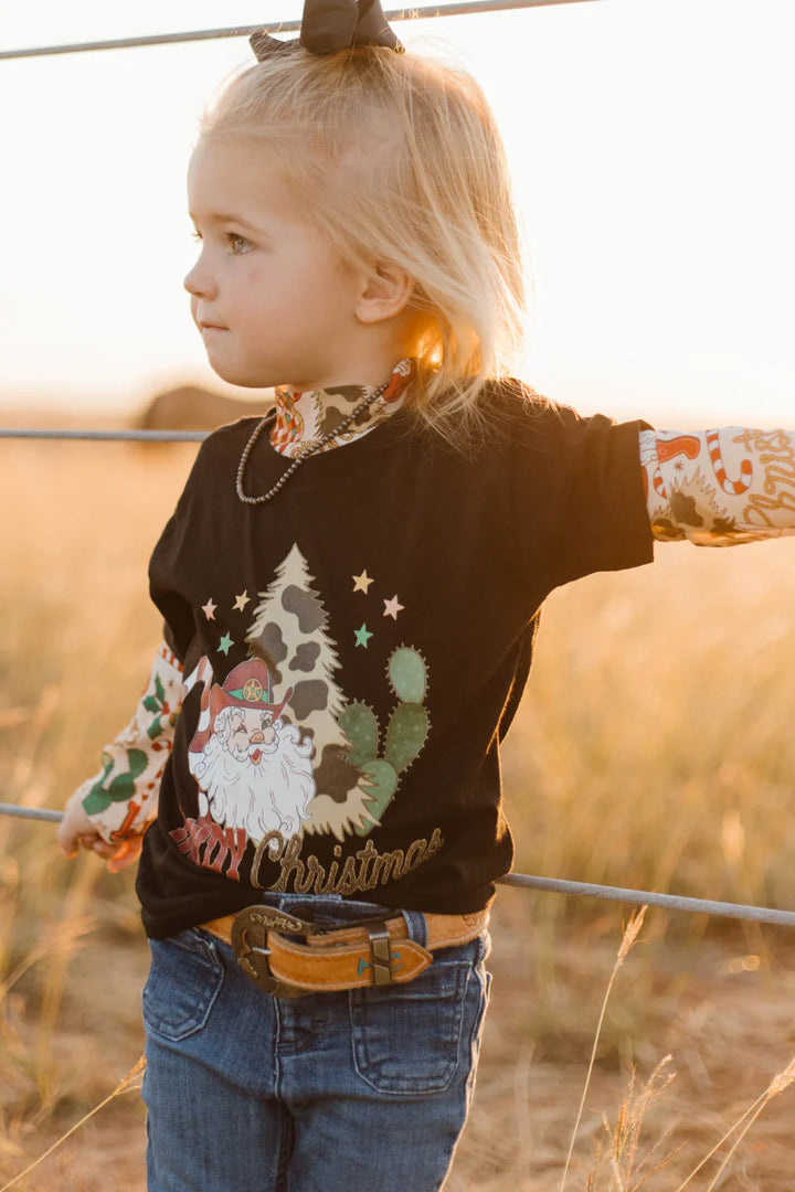 KIDS Sterling Kreek Howdy Santa Tee