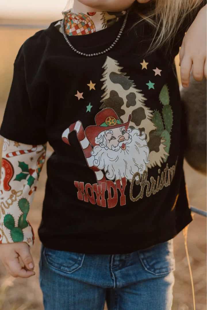 KIDS Sterling Kreek Howdy Santa Tee