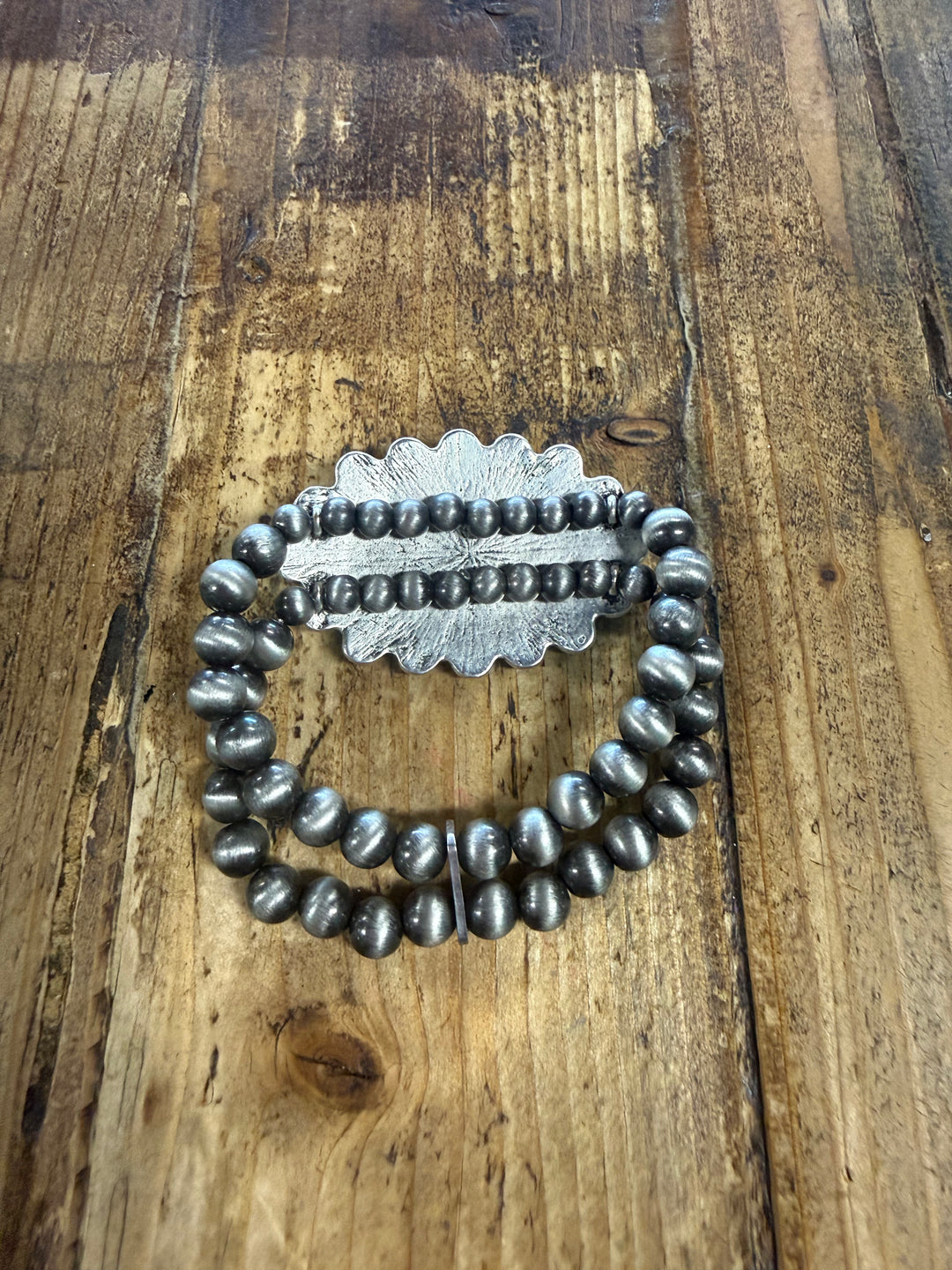 Navajo Style Turquoise Stretch Bracelet