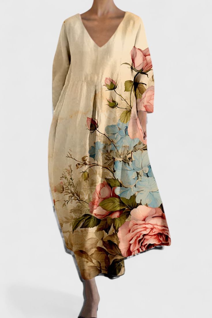 Isalinde | Comfortable V-Neck Dress