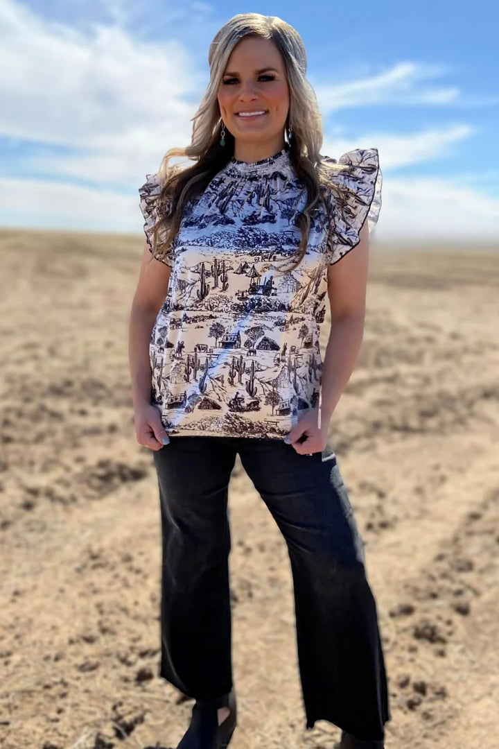 Sterling Kreek The Old Days Babydoll Top