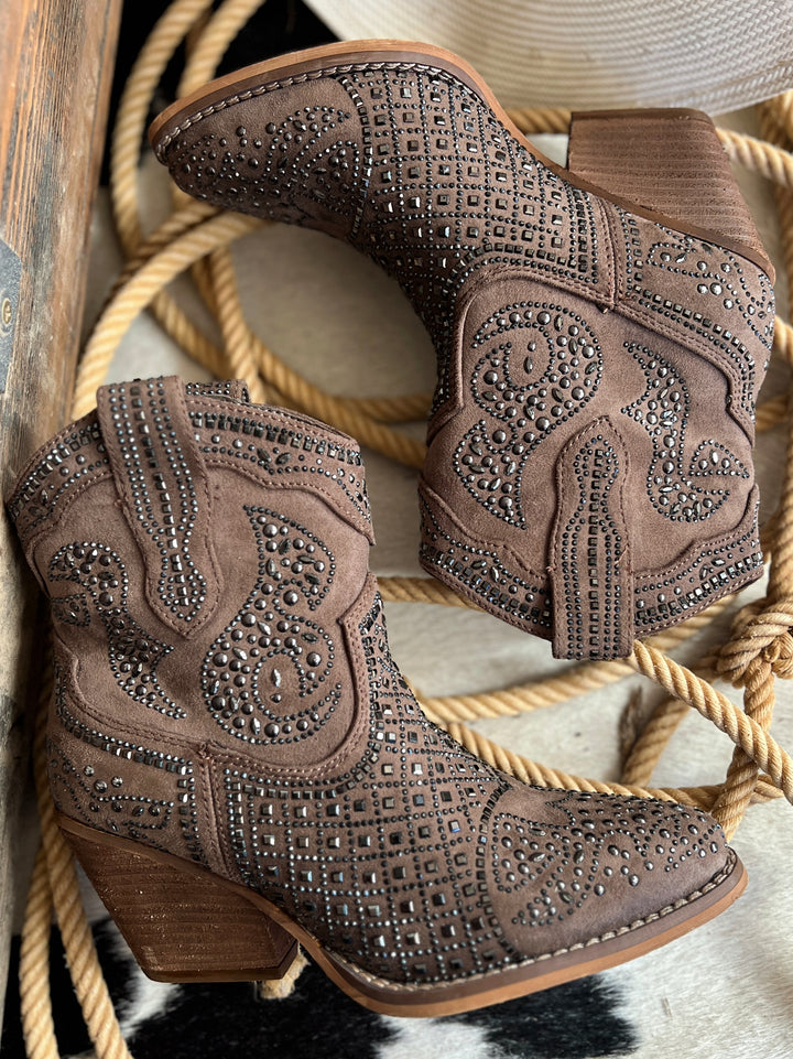 On My Own Brown Booties | gussieduponline