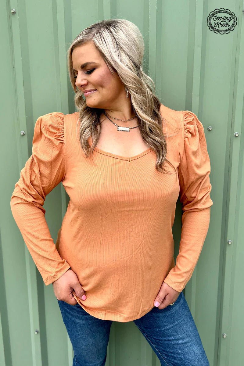 PLUS Something Classy Butterscotch Top | gussieduponline