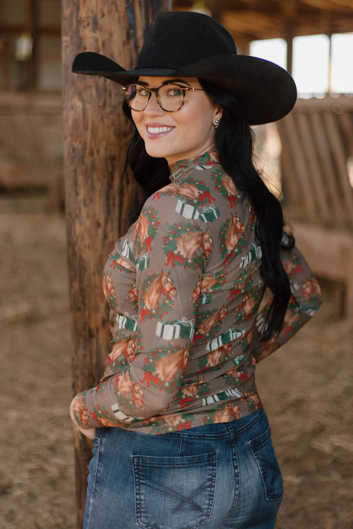 Sterling Kreek Ribbons On The Range Mesh Top*