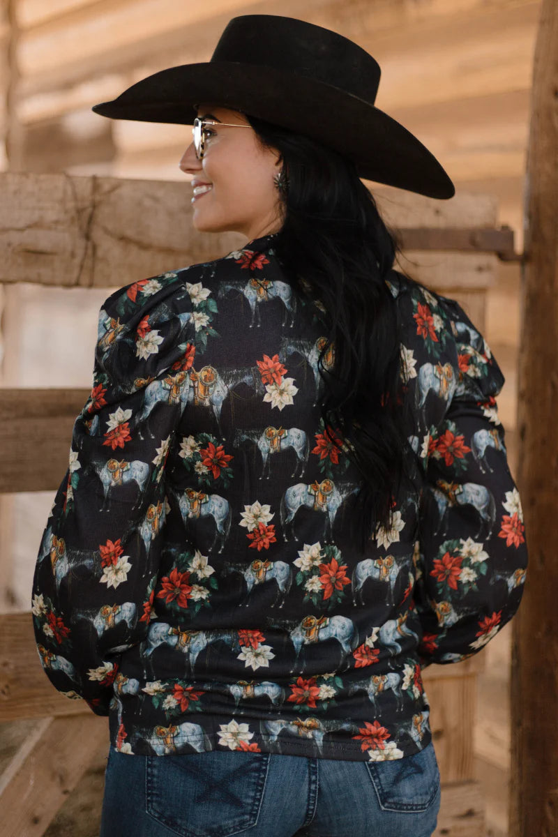 Sterling Kreek Roan In Bloom Top