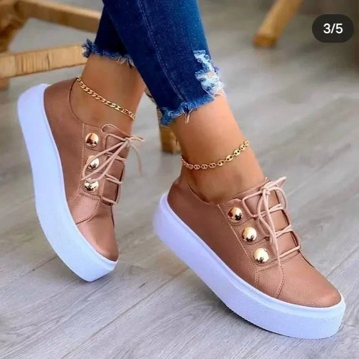 Serena | Orthopedic Round Toe Platform Sneakers