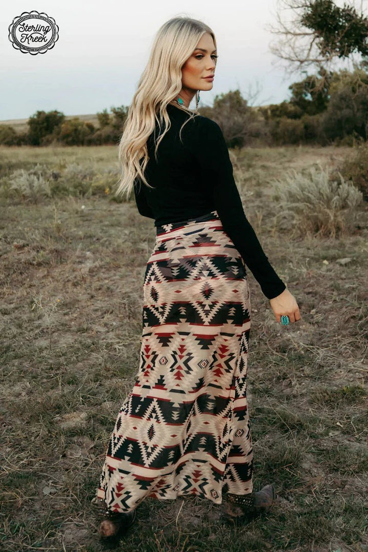 PLUS Santa Fe Slit Skirt | gussieduponline