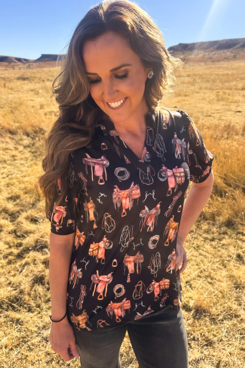 Sterling Kreek Saddle Room Top