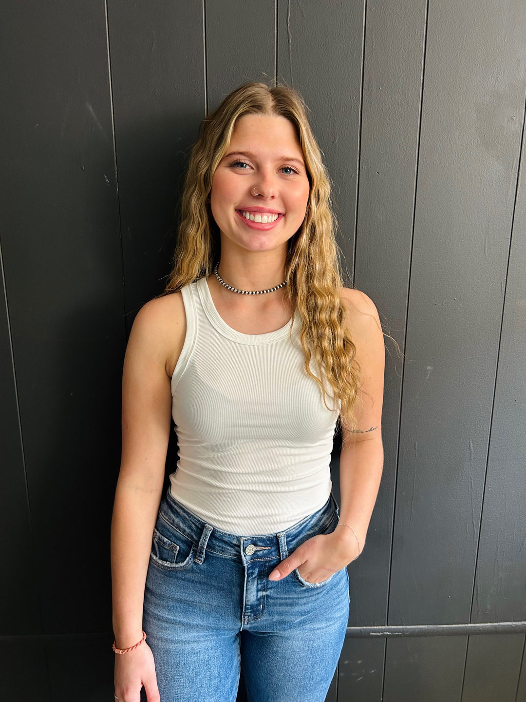 Scoop Neck Ribbed Butter Soft Tank - 2 Colors