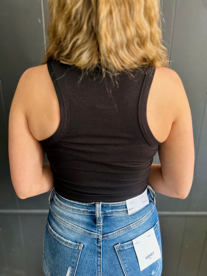 Scoop Neck Ribbed Butter Soft Tank - 2 Colors