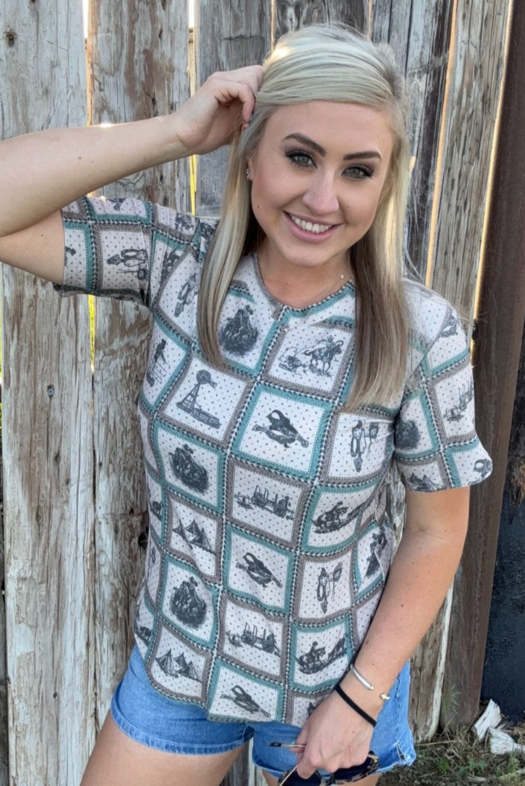 Sterling Kreek Western World Crew Neck Tee