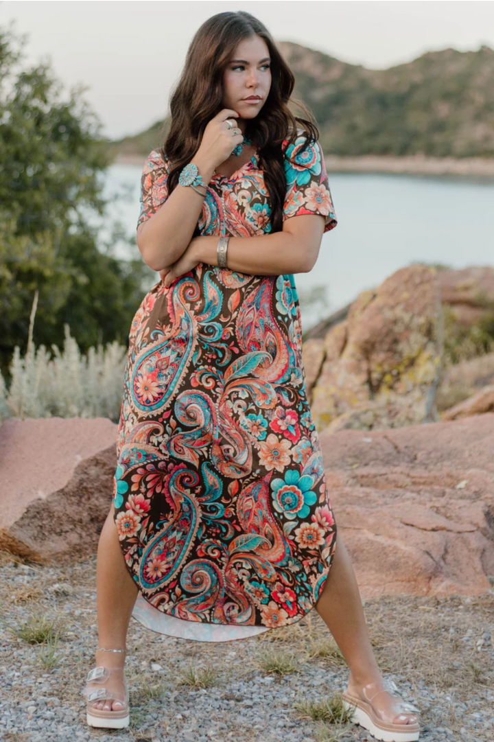 Sterling Kreek Paisley Of My Heart Maxi Dress