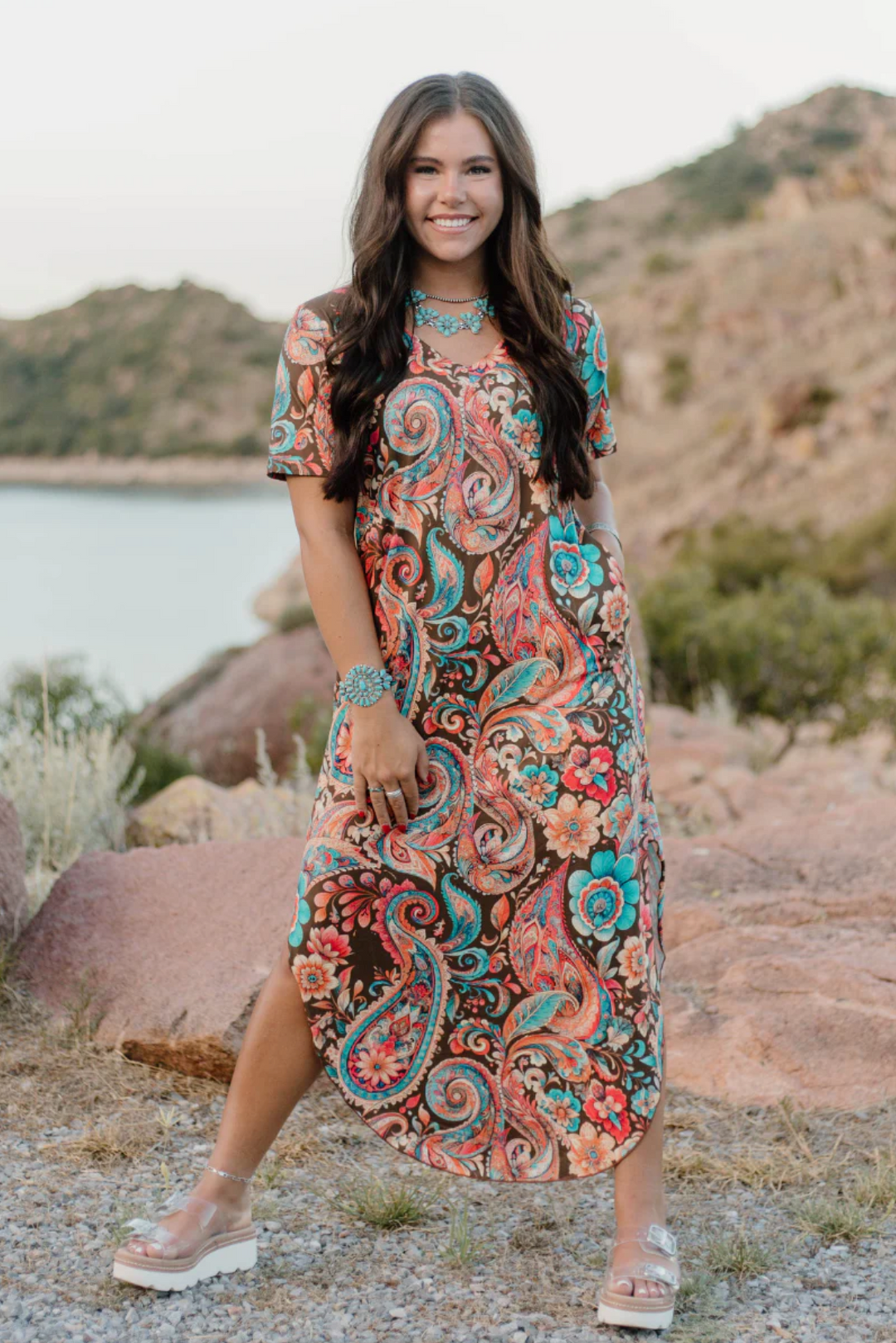 Sterling Kreek Paisley Of My Heart Maxi Dress