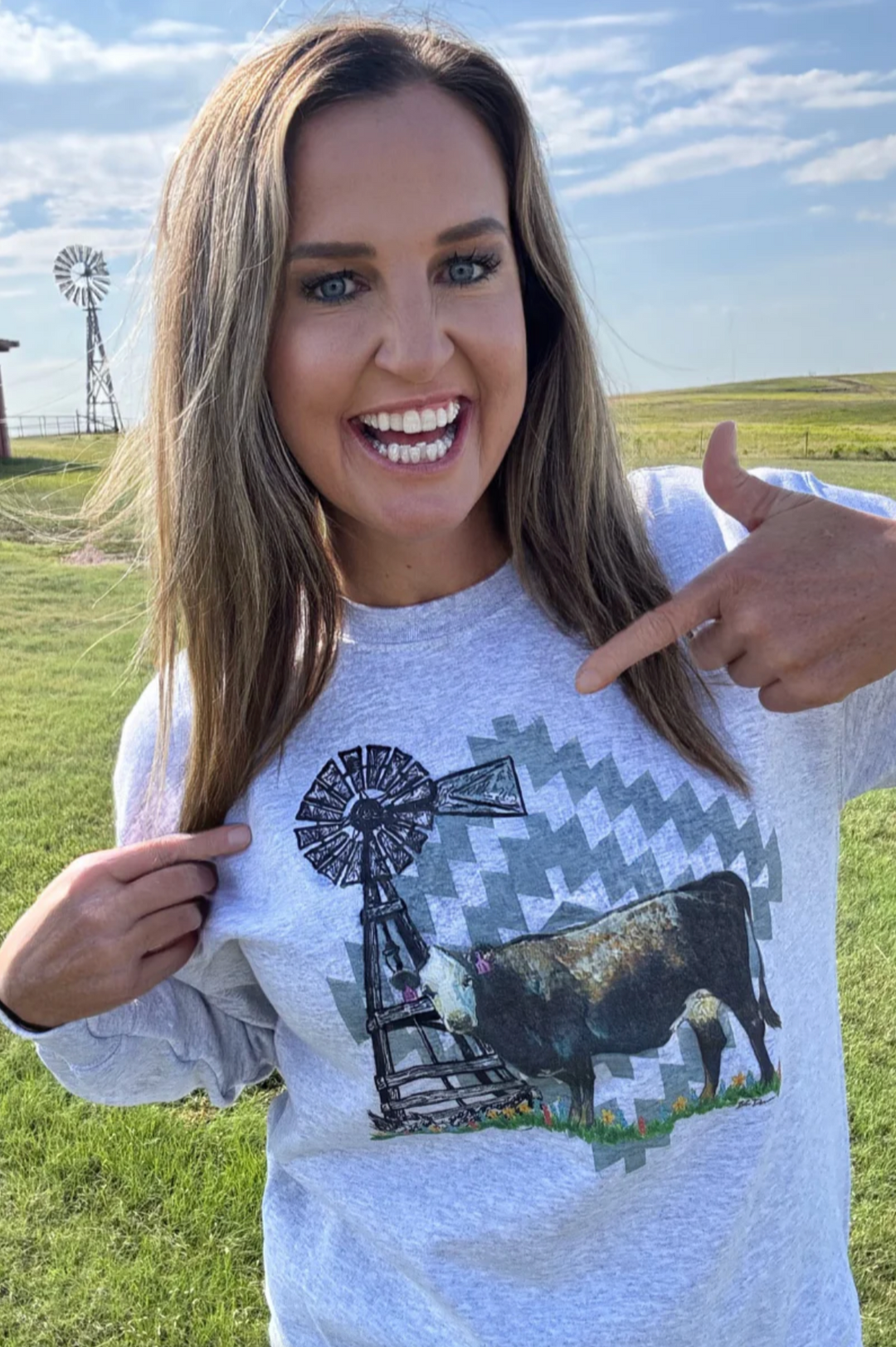 Sterling Kreek Painted Black Betty Pullover