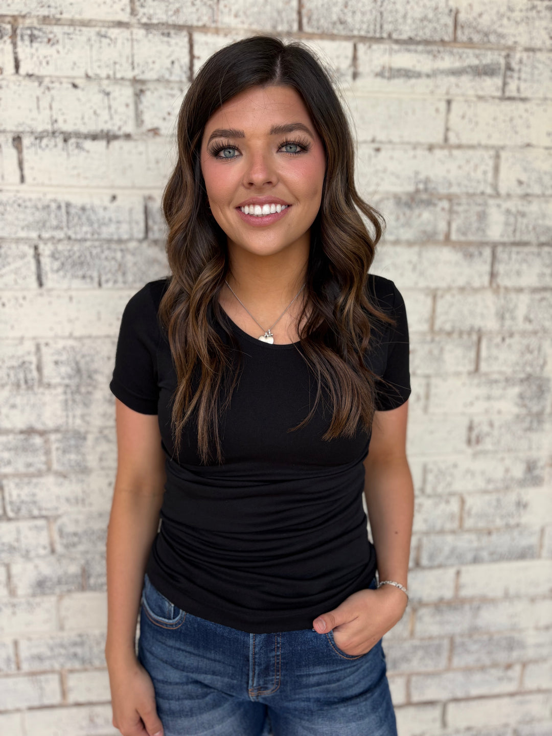 Seamless Round Neck Short Sleeve Top - 5 Colors