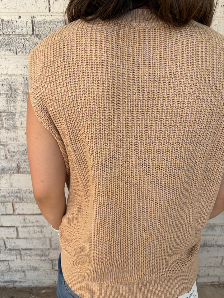 Sequin Horse Graphic Knitted Sweater Vest