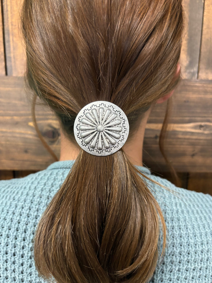 Silver Concho Hair Band