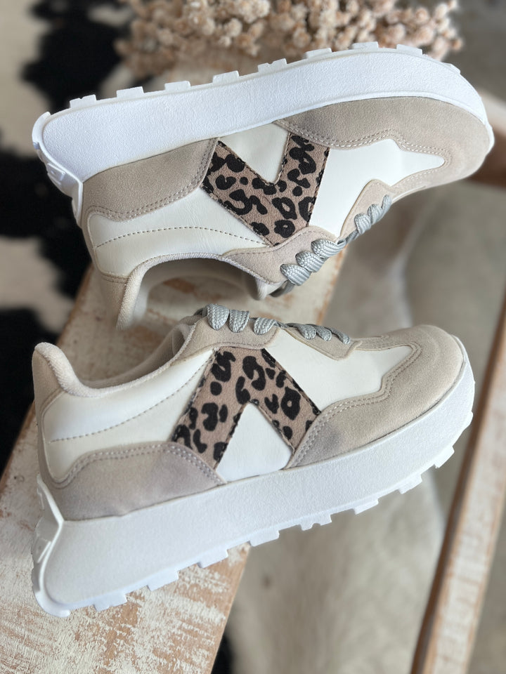 Smith Tan Leopard Sneakers