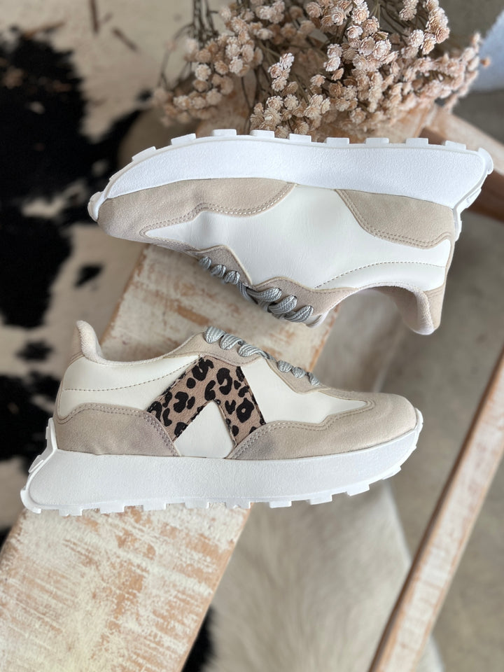 Smith Tan Leopard Sneakers