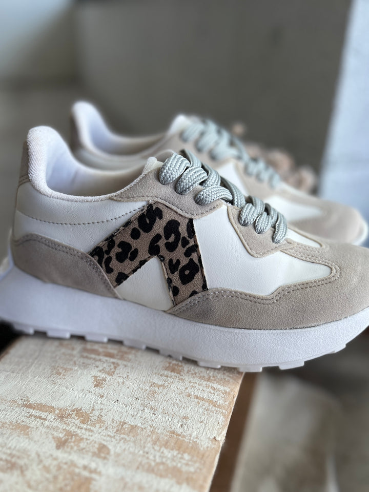 Smith Tan Leopard Sneakers
