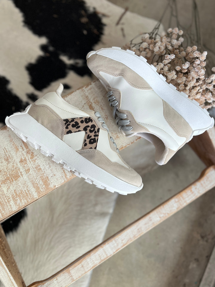 Smith Tan Leopard Sneakers
